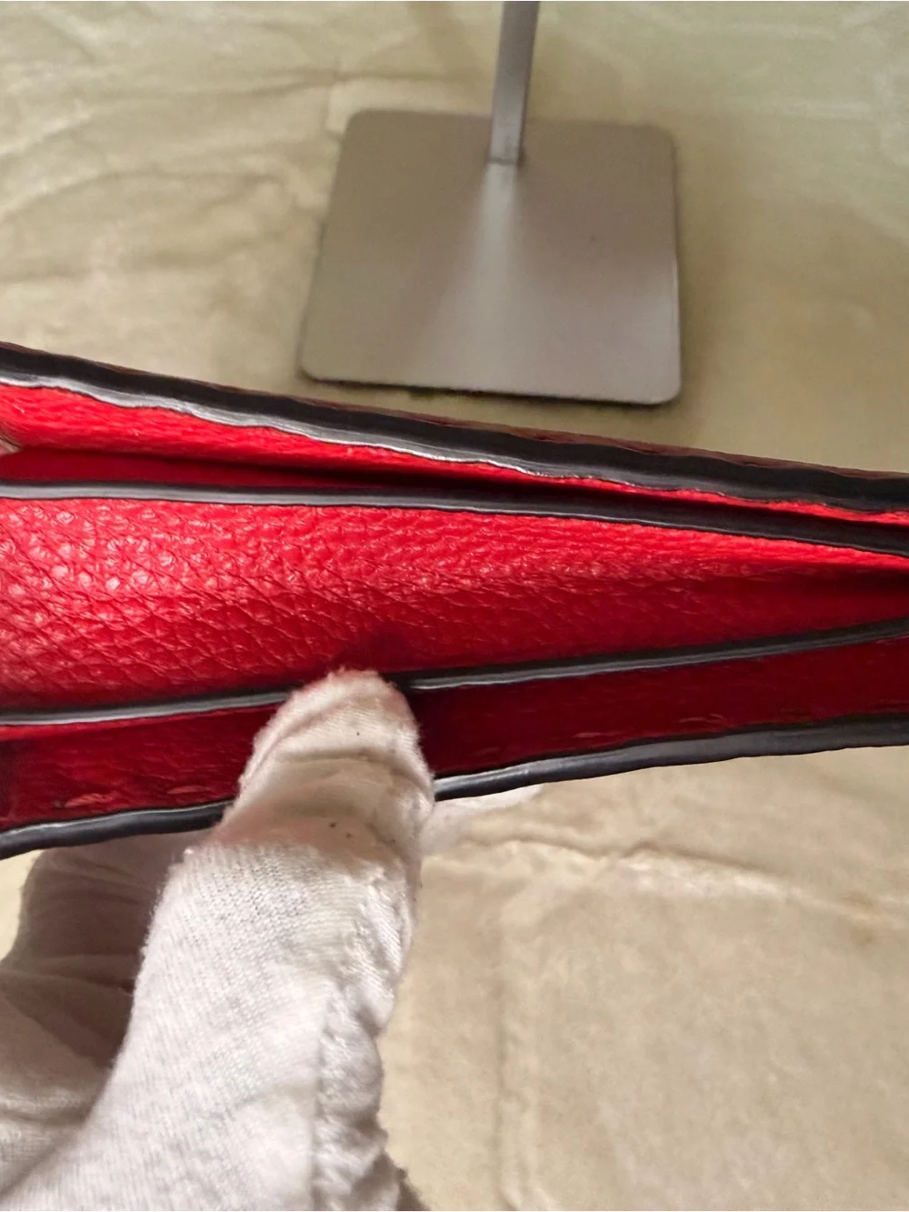 Fendi Monster Eye Clutch in Red